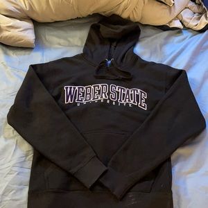 Black Weber state hoodie
